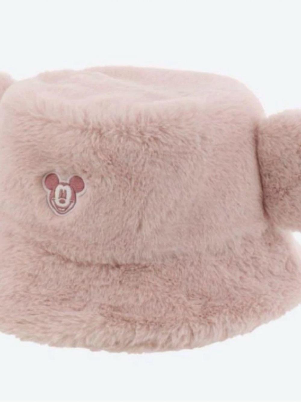 DISNEY TOKYO PINK MICKEY FLUFFY BUCKET HAT